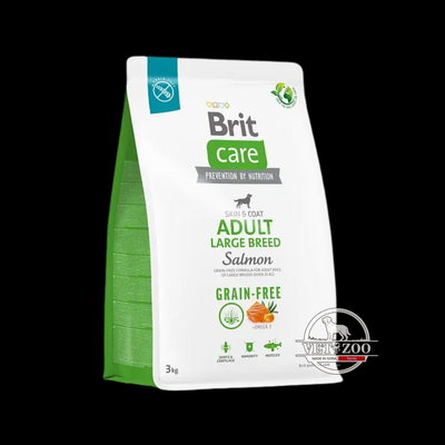 Сухий корм Brit Care Dog Grain-free Adult Large Breed для собак великих порід, беззерновий з лососем, 3 кг 172203; 172204 фото