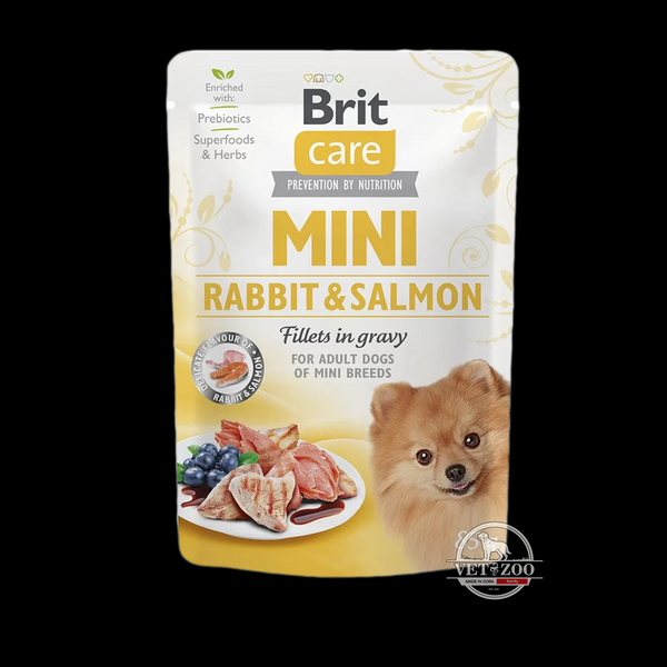 Brit Care Dog Mini Fillets In Gravy з кроликом та лососем для собак 100218/4432 фото