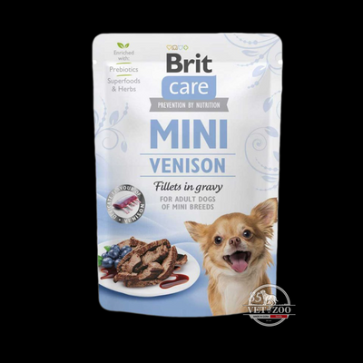 Brit Care Dog Mini Fillets In Gravy з олениною для собак 100220/4456 фото