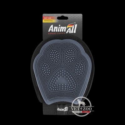 АnimAll - рукавичка для вичісування шерсті тварин, сіра 67014; 60711; 60712 фото