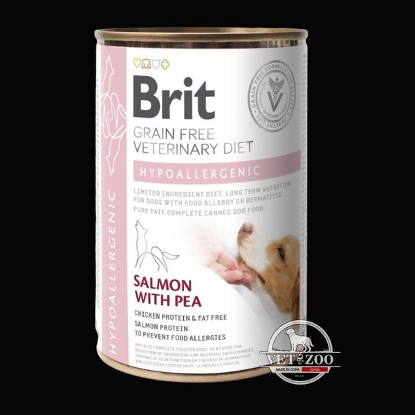 Brit GF VetDiet Hypoallergenic для собак 400 г 100259/5873 фото