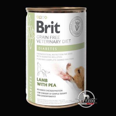 Brit GF VetDiet Diabetes для собак 400г 100263/5910 фото