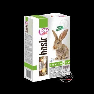 LoLo Pets basic for RABBIT Повнораціонний корм для кроликів 500г LO-71200 фото