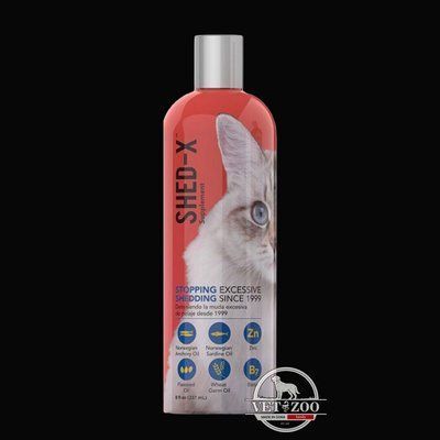 SynergyLabs Shed-X Cat ШЕД-ІКС КЕТ добавка для шерсті котів проти линьки 237мл 00514 фото