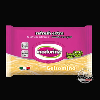 Inodorina Refresh extra cерветки із ароматом жасміна 40шт 230.0080.002 фото