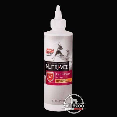 Nutri-Vet Ear Cleanse НУТРІ-ВЕТ ЧИСТІ ВУХА вушні краплі для собак 118мл 02945 фото