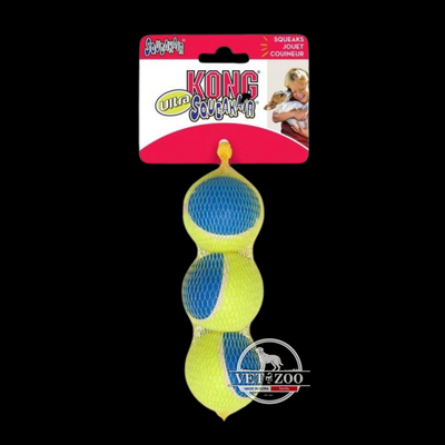 Іграшка KONG SqueakAir&reg; Ultra Balls повітряний м&rsquo;яч, ультра піщалка М, 3 шт 02034 фото