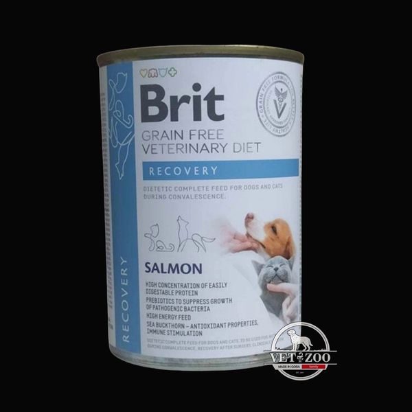 Brit GF VetDiet Recovery для собак та котів 400г 100291 фото