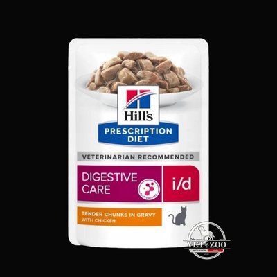 Hill&rsquo;s PRESCRIPTION DIET i/d Вологий корм для котів догляд за травленням, з куркою, пауч, 85г 606407 фото