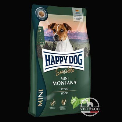 Happy Dog Sensible Mini Montana для собак дрібних порід з кониною та картоплею 800г 61249 фото