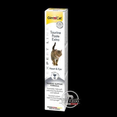 Паста GimCat Expert Line Taurine Extra для котів, підтримка серця та зору, 50 г G-402192/402109 фото