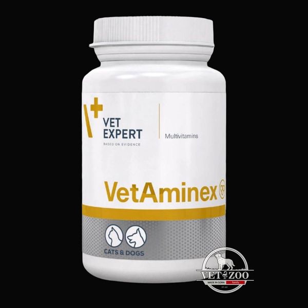 Vet Expert VetAminex Комплекс вітамінів і мінералів для котів і собак, 60 капс. 46695 фото