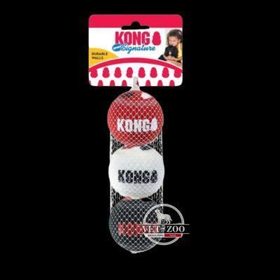 Іграшка KONG для собак Signature Sport Balls -фірмові спорт м&rsquo;ячі, 3 шт М 503202 фото