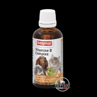 Beaphar VITAMIN B Complex - вітамін В для всіх домашніх тварин - 50 мл 12523 фото