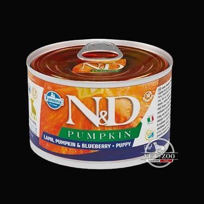 Farmina dog N&D LAMB, PUMPKIN & BLUEBERRY PUPPY MINI WET 140г 02307 фото
