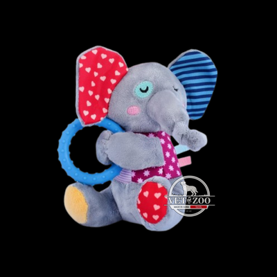 Іграшка для Собак Gigwi Plush Friendz Слоник з пищалкою та кільцем 8564 фото