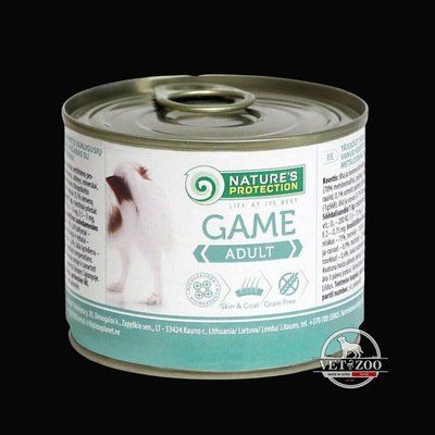 Nature's Protection Dog Adult Game 200г 103566 фото