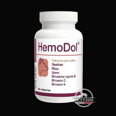Dolfos HemoDol добавка для покращення процесів кровотворення у собак &ndash; 90 табл. 5996-90 фото