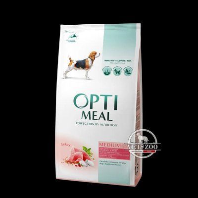 OptiMeal (ОптіМіл) Turkey Medium Adult Dog 12кг B1720501; В1740501 фото
