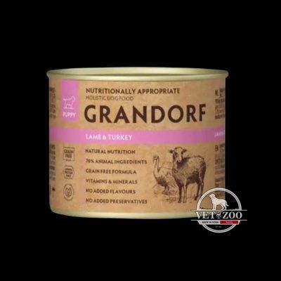 Вологий корм для цуценят Grandorf LAMB & TURKEY WET ягня з індичкою, 200 г GDW99201 фото