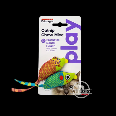 Petstages CATNIP CHEW MICE - Мишки з котячою м'ятою - іграшки для котів pt327 фото