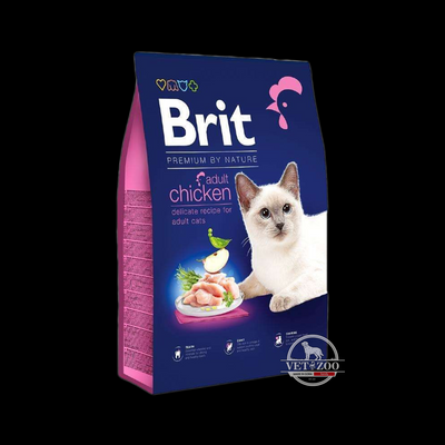 Brit Premium by Nature Cat Adult Chicken 1.5кг 171867; 171859 фото