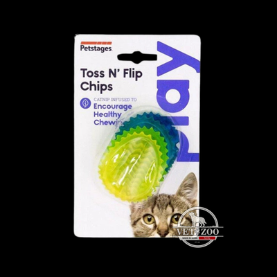 Petstages Toss n'Flip Chips - Чіпси для зубів - іграшка для котів 4 шт. pt67842 фото