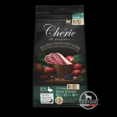 Cherie Шері сухий корм з качкою здорове травлення для котів на всіх стадіях життя, 2кг 602238; 602207 фото
