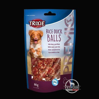 Ласощі Trixie Premio Rice Duck Balls для собак, кульки з качкою і рисом, 80 г 31704 фото
