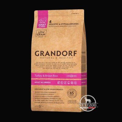 Grandorf Turkey Adult Medium & Maxi Breeds - Грандорф сухий комплексний корм для дорослих собак середніх та великих порід з індичкою 10кг 94203; 94210 фото