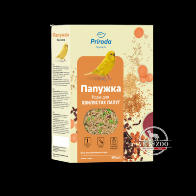 Корм Природа &laquo;Папужка. Йод + колор&raquo; для хвилястих папуг, 500 г PR241085 фото