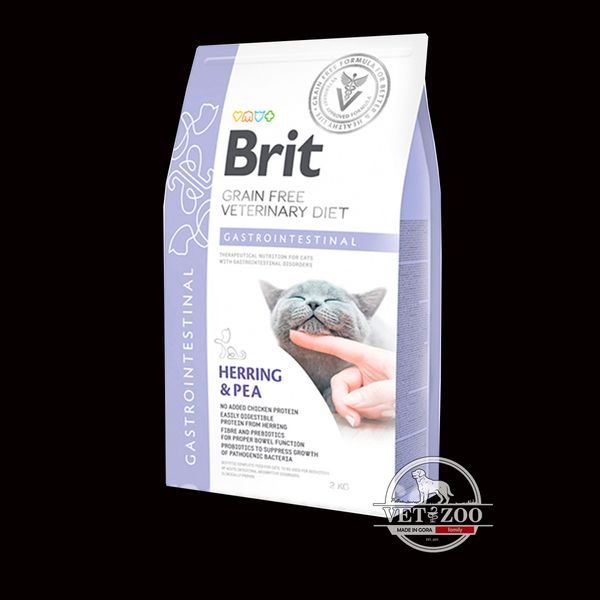 Brit VetDiets Grain Free Gastrointestinal Cat 2кг 170963\528424; 170964\528431 фото