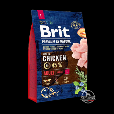 Brit Premium Adult L 3кг 170827/6468; 170825; 170826 фото