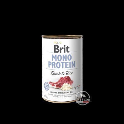 Brit Mono Protein Dog. Ягня з рисом консерва для собак. 400г 100053/529728 фото