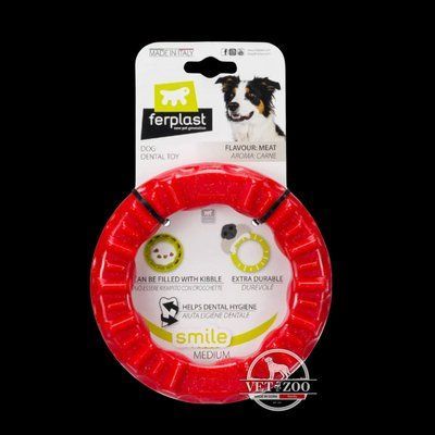 Іграшка для собак Ferplast Ring Smile Medium червоний &Oslash; 16x3.2 см 86792012 фото