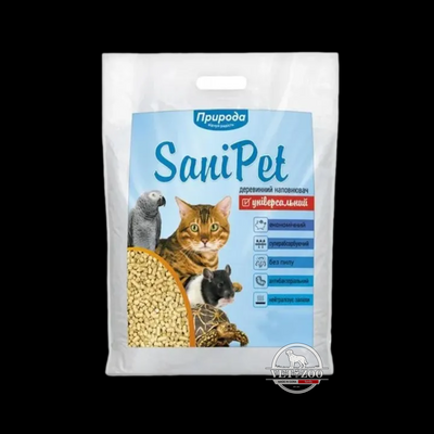Природа Sani Pet Наповнювач деревний "Універсальний", без аромату 5кг PR740415 фото
