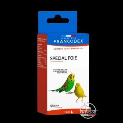 LABORATOIRE FRANCODEX SPECIAL FOIE Лаборатуар Франкодекс Спешль Фуа Харчова добавка для птахів для підтримання здоровʼя печінки, 15 мл 174041 фото