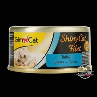Вологий корм GimCat Shiny Cat Filet для котів, тунець, 70 г G-413815/900 фото