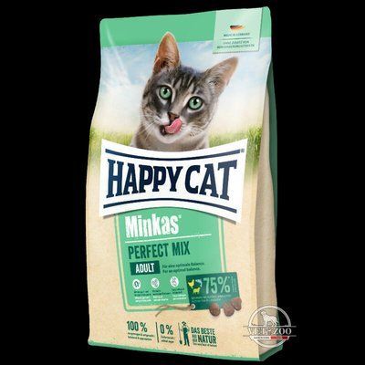 Happy Cat (Хеппі Кет) Minkas Perfect Mix - Сухий корм з куркою, рибою і ягням 1.5кг 70415; 70414; 70416 фото
