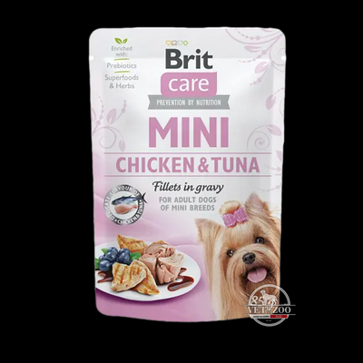 Brit Care Dog Mini Fillets In Gravy з куркою та тунцем для собак 100217/4425 фото