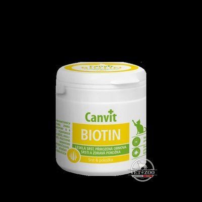 Canvit Biotin. Природна регенерація вовни і здорова шкіра котів. 100г 50741 фото