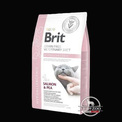 Brit GF VetDiet Cat Hypoallergenic 2кг 170961/528387; 170960/528370 фото