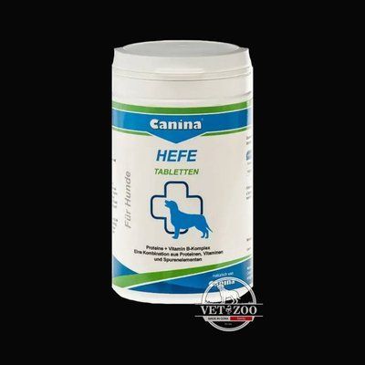 Вітаміни Canina Hefe для собак, дріжджові таблетки з ензимами, 250 г (310 табл) 130009; 130016 фото